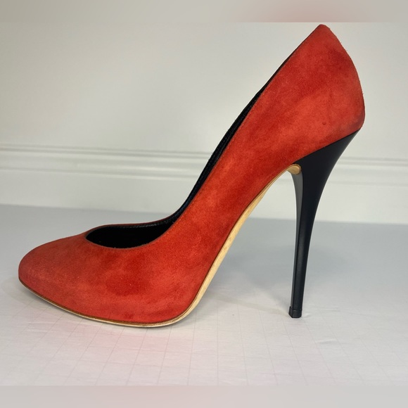 Giuseppe Zanotti Shoes - Giuseppe Zanotti Red Suede Heel